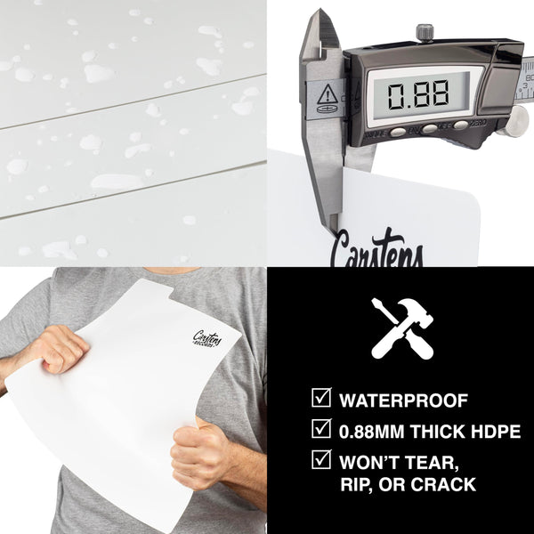 Heavy Duty A-Z Vinyl Record Dividers | For Side Browsing | White | 12" LP Record Dividers with Tabs