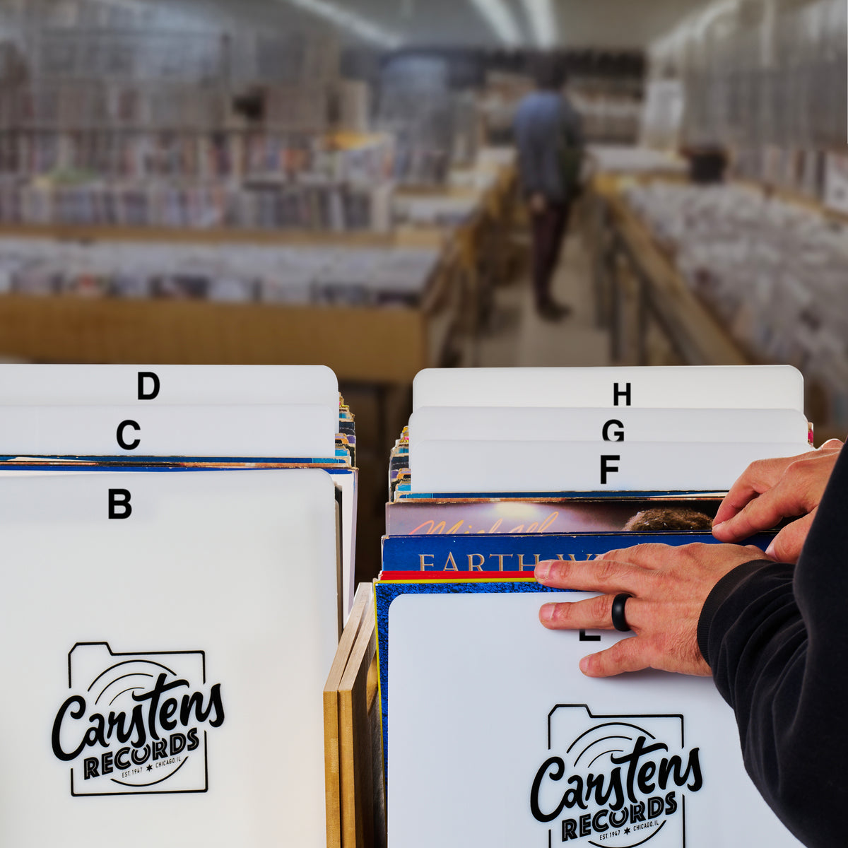 Record Divider Card, Acryl Categorie Tab met AZ Alfabet LP Separators, Horizontale Label Record Organizer Index Card voor Record Plank Opslag Record Divider Card, Acryl Categorie Tab met AZ Alfabet LP Separators, Horizontale Label Record Organizer Index Card voor Record Plank Opslag